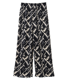 SOFFITTO | スムース(エスニック柄プリント)クリスタルプリーツパンツ(取り扱い店舗限定)(その他パンツ)