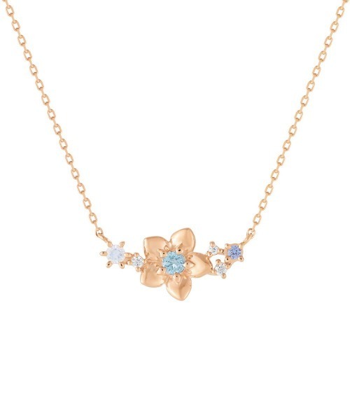 ヨンドシー 4℃ シルバーネックレス フラワー ピンク Canal4℃ カナル 4°c ネックレス フラワー 花 ヨンドシー canal4