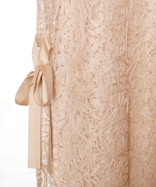 OSMOSIS（オズモーシス）の「サイドリボンレースベスト（ベスト・レディース・ベージュ/ブラック/アイボリー・ONE SIZE）」の7枚目の写真