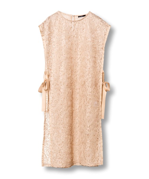 OSMOSIS（オズモーシス）の「サイドリボンレースベスト（ベスト・レディース・ベージュ/ブラック/アイボリー・ONE SIZE）」の5枚目の写真