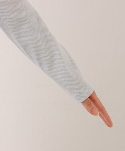 OLIVE des OLIVE(オリーブデオリーブ)の「きらきらドロストTシャツ(Tシャツ/カットソー・レディース・ブラウン/ピンク/ブラック/サックスブルー/オフホワイト・FREE)」の22枚目の写真