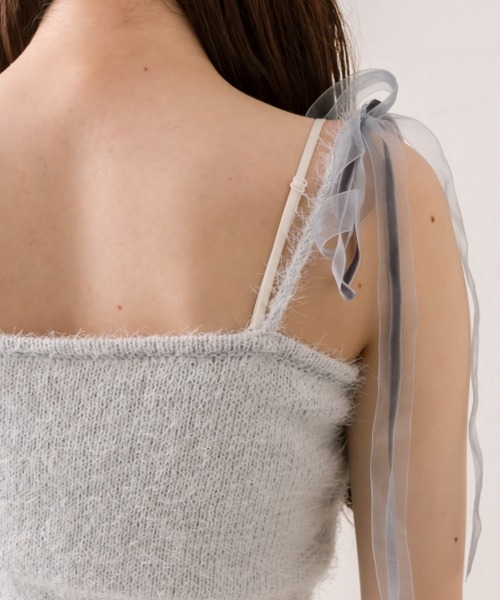 OLIVE des OLIVE（オリーブデオリーブ）の「肩リボンキャミソール（アンサンブル・レディース・アイボリー/サックスブルー/ブラウン/ラベンダー・FREE）」の22枚目の写真