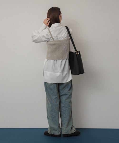 SENSE OF PLACE by URBAN RESEARCH(センスオブプレイスバイアーバンリサーチ)の「『WEB/一部店舗限定』アウトポケットショルダーバッグ(ショルダーバッグ・レディース・ライトベージュ/ブラック/ブラウン/ダークブラウン・ONE)」の15枚目の写真