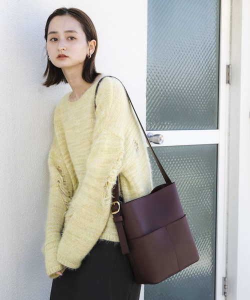 SENSE OF PLACE by URBAN RESEARCH(センスオブプレイスバイアーバンリサーチ)の「『WEB/一部店舗限定』アウトポケットショルダーバッグ(ショルダーバッグ・レディース・ライトベージュ/ブラック/ブラウン/ダークブラウン・ONE)」の13枚目の写真