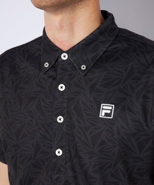 FILA GOLF（フィラゴルフ ）の「【FILA GOLF/フィラゴルフ】半袖ポロシャツ　吸汗速乾　UVカット　ゴルフ（シャツ/ブラウス・メンズ・ネイビー/ブラック/ホワイト・MEDIUM/X-LARGE/LARGE）」の9枚目の写真