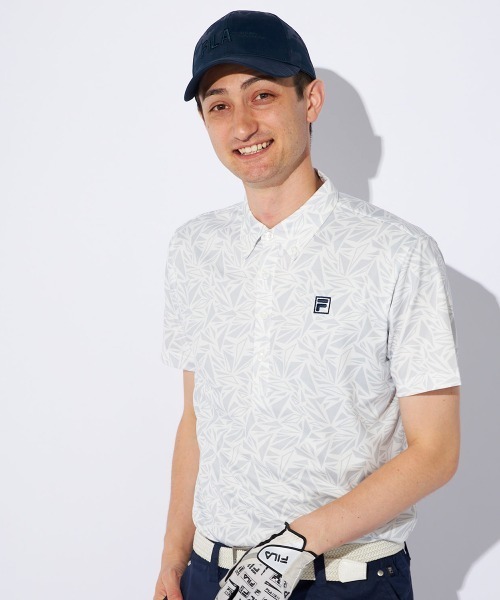 FILA GOLF（フィラゴルフ ）の「【FILA GOLF/フィラゴルフ】半袖ポロシャツ　吸汗速乾　UVカット　ゴルフ（シャツ/ブラウス・メンズ・ネイビー/ブラック/ホワイト・MEDIUM/X-LARGE/LARGE）」の21枚目の写真