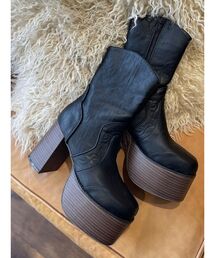 EVRIS | ウエスタンデザインプラットフォームブーツ(ブーツ)