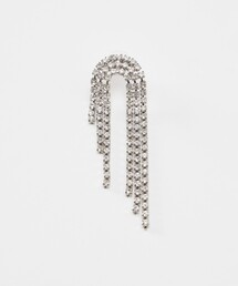 allureville | 【HELENEZUBELDIA(ヘレーヌズベルディア)】SWALOVSKI WATERFALL CURVE EARRING(ピアス（片耳用）)