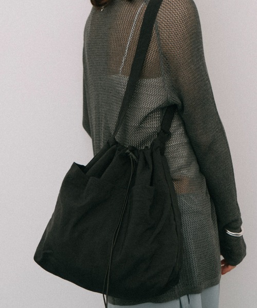 HANNE(アン)の「カジュアルショルダーBAG(ショルダーバッグ・レディース・ベージュ/ブラック・FREE)」の14枚目の写真