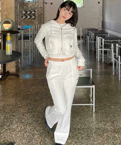 ●muahmuah● Logo Stitch Line Pants Black _MUP24802_ LOGO STITCH LINE PANTS - muahmuah | 60% - Asian Fashion