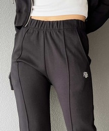 ●muahmuah● Logo Stitch Line Pants Black _MUP24802_ LOGO STITCH LINE PANTS - muahmuah | 60% - Asian Fashion