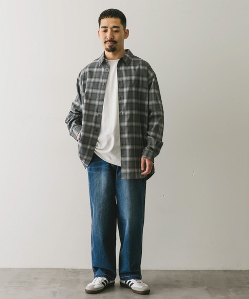 セール】『吸水速乾』セオアルファオンブレチェックシャツ