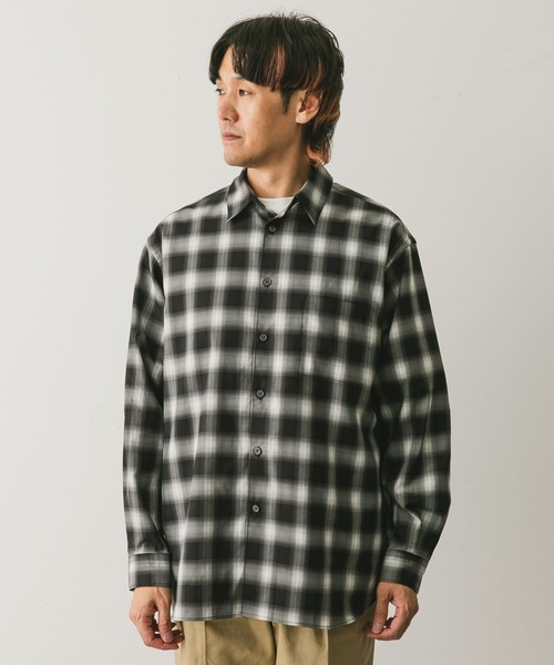 定価¥29,200 セラビ新品❗️シャツ、チェック 吸水速乾』セオアルファオンブレチェックシャツ[DR46-13X605