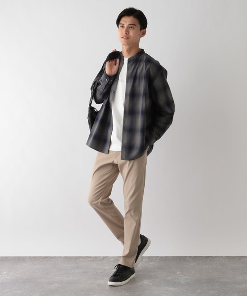 GLOBAL WORK Smile Seed Store(グローバルワーク スマイルシードストア)の「イージーケアバンドシャツ/115909(シャツ/ブラウス・メンズ・ネイビー/ブルー系その他/ブルー系その他5/ホワイト/オフホワイト/グレー/ブルー系その他6/チャコール/グリーン系その他3・MEDIUM/LARGE/SMALL/X-LARGE)」の20枚目の写真