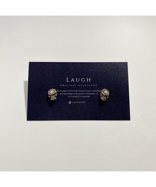 tone(トーン)の「【Laugh】skull / pierce (MA)(ピアス(両耳用)・レディース・シルバー・FREE)」の5枚目の写真
