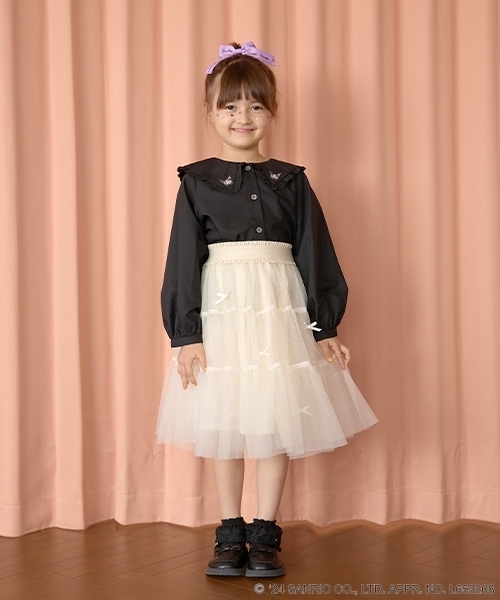 セール】【サンリオキャラクターズ】クロミフリル衿ブラウス&リボン