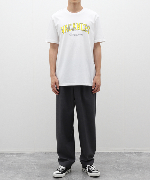 417 EDIFICE（フォーワンセブンエディフィス）の「”VACANCE PERMANENTES” COLLEGE BLANC TEE（Tシャツ/カットソー・メンズ・ホワイト・MEDIUM/LARGE）」の3枚目の写真