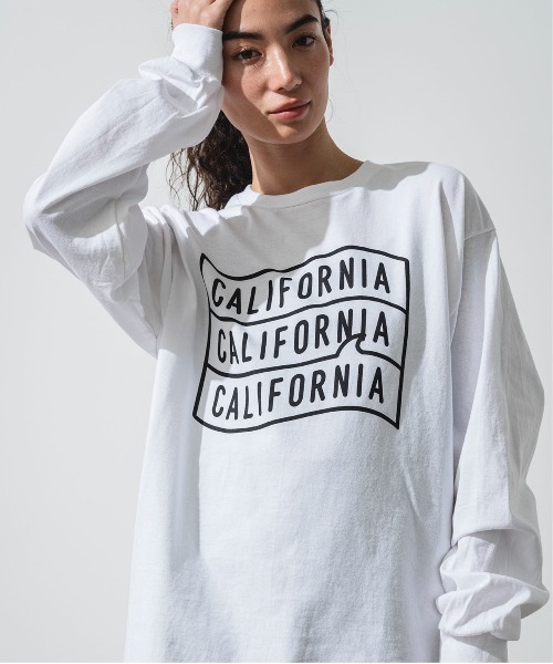 OFFSHORE(オフショア)の「【ZOZO限定】CALIFORNIA LOGO L/STEE(Tシャツ/カットソー・メンズ・ホワイト/ブラック/カーキ・M/L/XL)」の1枚目の写真