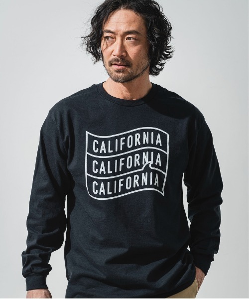 OFFSHORE(オフショア)の「【ZOZO限定】CALIFORNIA LOGO L/STEE(Tシャツ/カットソー・メンズ・ホワイト/ブラック/カーキ・M/L/XL)」の2枚目の写真