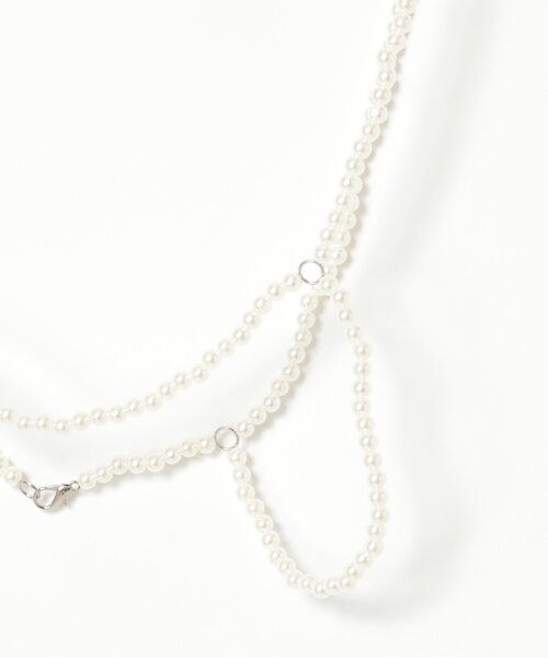 VENCEEXCHANGE（ヴァンスエクスチェンジ）の「パールハーネス（サスペンダー・レディース・ホワイト・FREE）」の5枚目の写真