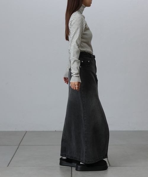 COLONY 2139（コロニートゥーワンスリーナイン）の「抗ピルPBTリブタートルニット（ニット/セーター・レディース・オフホワイト/グレー/ブラック/ホワイト/レッド・FREE）」の11枚目の写真