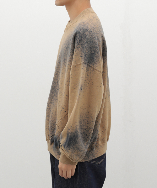 NOMA t.d.(ノーマティーディー)の「NOMA t.d.(ノーマ ティーディー) Hand Dyed Twist Sweat Mist N38-CS01C(スウェット・メンズ・ベージュ・2/3)」の13枚目の写真