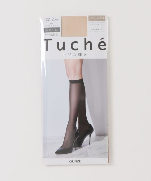 セール】Tuche/トゥシェ ファッション ひざ下ストッキング シャイニー 