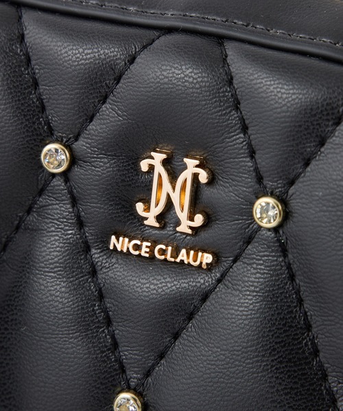 one after another NICE CLAUP（ワンアフターアナザーナイスクラップ）の「リボンビジュー付きキルティングボストンバッグ（ボストンバッグ・レディース・アイボリー/ブラック/サックスブルー・FREE）」の20枚目の写真