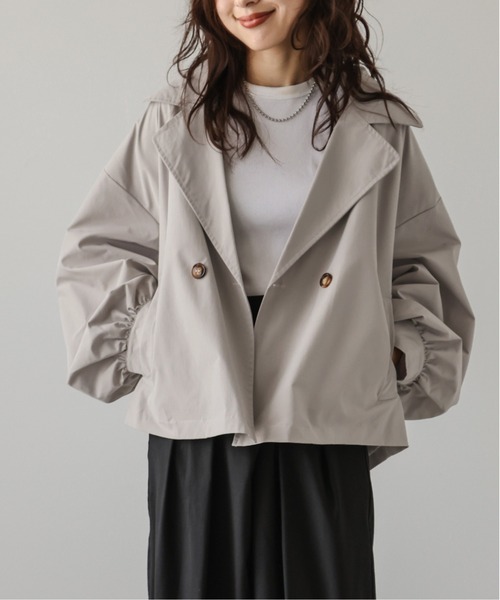AMELY（エミリー）の「バックフリルテーラードブルゾン（ブルゾン・レディース・ベージュ系その他/グレイッシュベージュ/ブラック/ベージュ・フリー）」の19枚目の写真