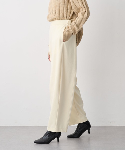 for/c(フォーシー)の「ポンチカーブワイドパンツ【サスティナブル】(その他パンツ・レディース・ブラック/アイボリー・L/M/LL)」の18枚目の写真