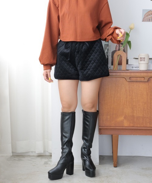 DEMETER(デメテル)の「厚底 プラットフォーム 太ヒール ストレッチ ロングブーツ(ブーツ・レディース・ブラック/ブラック系その他・LL/S/M/L)」の18枚目の写真