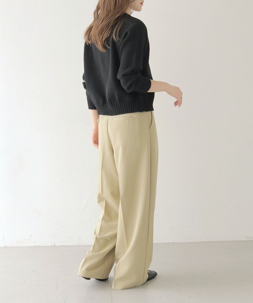 HER CLOSET(ハークローゼット)の「【shemoshelly】ショート丈ダブルジップニットカーディガン(カーディガン/ボレロ・レディース・ライトグレー/オレンジ/ブラック/アイボリー・M)」の20枚目の写真