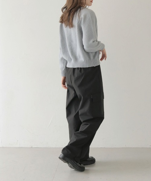 HER CLOSET(ハークローゼット)の「【shemoshelly】ショート丈ダブルジップニットカーディガン(カーディガン/ボレロ・レディース・ライトグレー/オレンジ/ブラック/アイボリー・M)」の10枚目の写真