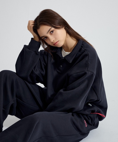 WETTEMPT(ウィテンプト)の「FLEECE LINING SWEAT PANTS / 裏起毛スウェットパンツ(スウェットパンツ・メンズ・グレー/ネイビー/ブラック・LARGE/MEDIUM/SMALL)」の5枚目の写真