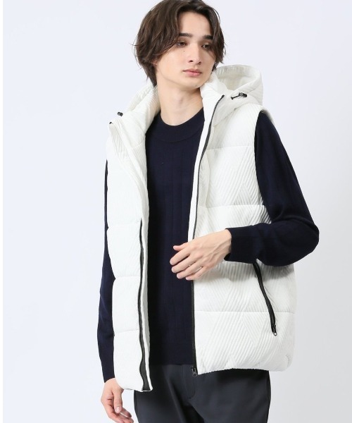 タカキュー フード脱着 ふくれジャガード 中綿ベスト（ベスト）｜TAKA-Q（タカキュー）
