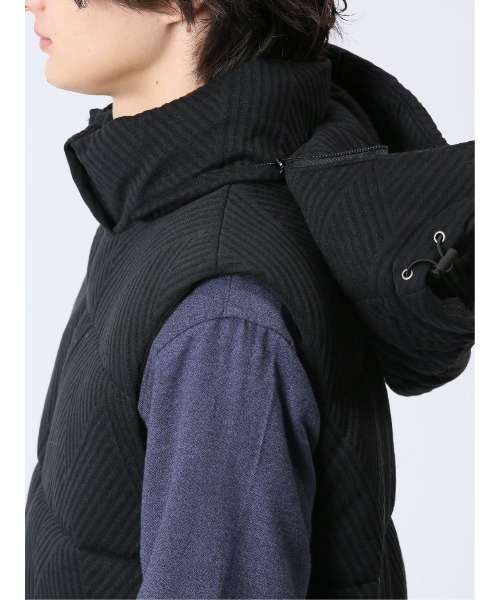 タカキュー フード脱着 ふくれジャガード 中綿ベスト（ベスト）｜TAKA-Q（タカキュー）