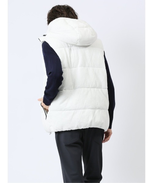タカキュー フード脱着 ふくれジャガード 中綿ベスト（ベスト）｜TAKA-Q（タカキュー）