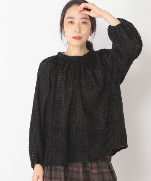 ブラウス シャツ Feather Jacquard Blouse（フェザージャガードブラウス） レディース EMMA LIMBER｜Feather Jacquard Blouse(フェザージャガード