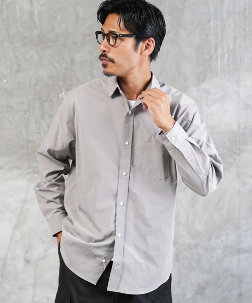 jiggys shop(ジギーズショップ)の「イージーケアストレッチレギュラーカラーブロードシャツ(シャツ/ブラウス・メンズ・グレー/ブルー/ブラック/ホワイト・LARGE/X-LARGE/SMALL/MEDIUM)」の3枚目の写真