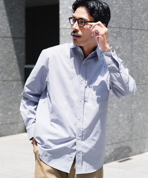 jiggys shop(ジギーズショップ)の「イージーケアストレッチレギュラーカラーブロードシャツ(シャツ/ブラウス・メンズ・グレー/ブルー/ブラック/ホワイト・LARGE/X-LARGE/SMALL/MEDIUM)」の4枚目の写真