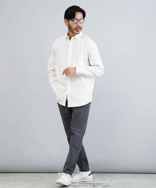 jiggys shop(ジギーズショップ)の「イージーケアストレッチレギュラーカラーブロードシャツ(シャツ/ブラウス・メンズ・グレー/ブルー/ブラック/ホワイト・LARGE/X-LARGE/SMALL/MEDIUM)」の5枚目の写真