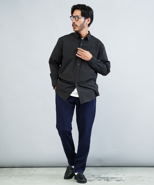jiggys shop(ジギーズショップ)の「イージーケアストレッチレギュラーカラーブロードシャツ(シャツ/ブラウス・メンズ・グレー/ブルー/ブラック/ホワイト・LARGE/X-LARGE/SMALL/MEDIUM)」の7枚目の写真