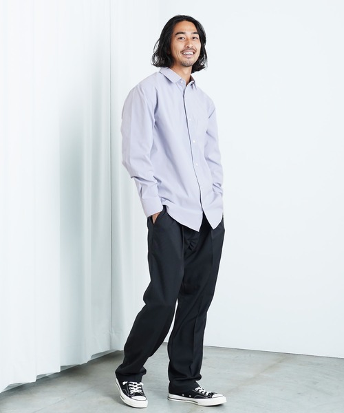 jiggys shop(ジギーズショップ)の「イージーケアストレッチレギュラーカラーブロードシャツ(シャツ/ブラウス・メンズ・グレー/ブルー/ブラック/ホワイト・LARGE/X-LARGE/SMALL/MEDIUM)」の9枚目の写真