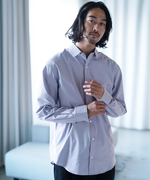 jiggys shop(ジギーズショップ)の「イージーケアストレッチレギュラーカラーブロードシャツ(シャツ/ブラウス・メンズ・グレー/ブルー/ブラック/ホワイト・LARGE/X-LARGE/SMALL/MEDIUM)」の10枚目の写真