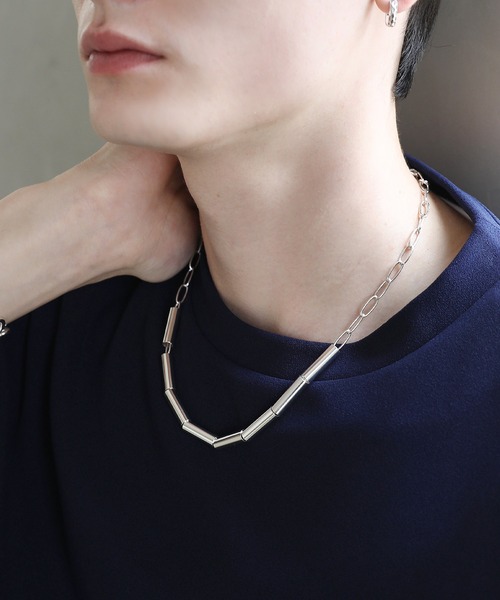 アンカーチェーンネックレス 幅6mm シルバー ステンレス