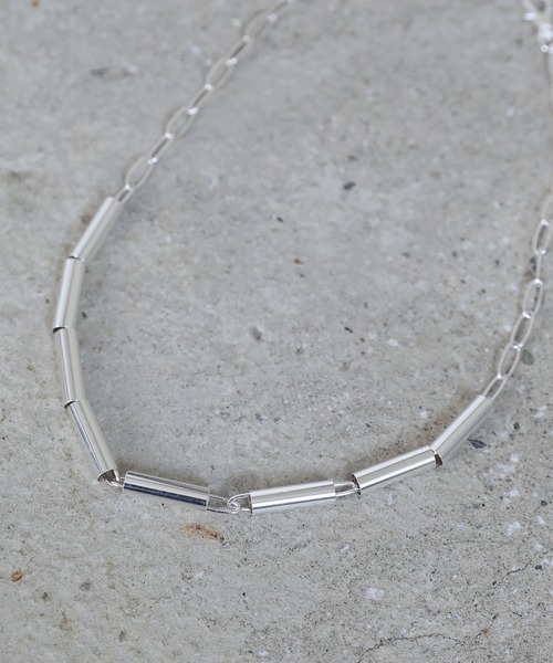 ETELIO（エテリオ）の「SILVER925コーティングメタルアンカー＆パイツパーツチェーンネックレス【自由調節】（ネックレス・メンズ・シルバー/シルバー系1・F）」の22枚目の写真