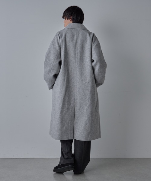 COLONY 2139(コロニートゥーワンスリーナイン)の「テックウールダブルロングコート(その他アウター・メンズ・グレー/ブラック・MEDIUM/LARGE)」の9枚目の写真
