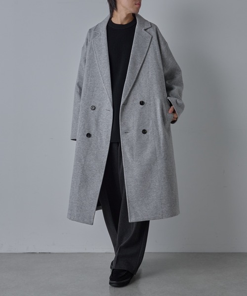 COLONY 2139(コロニートゥーワンスリーナイン)の「テックウールダブルロングコート(その他アウター・メンズ・グレー/ブラック・MEDIUM/LARGE)」の12枚目の写真