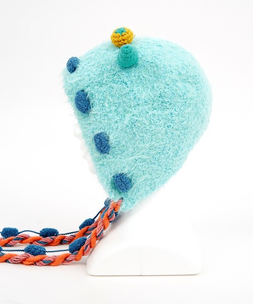 an meets zakka（アンミツザッカ）の「an meets zakka 未確認モンスターイヤーフラップニット帽（ニットキャップ/ビーニー・レディース・パープル/ライトブルー/アイボリー/グリーン/ブラウン・ONESIZE）」の10枚目の写真