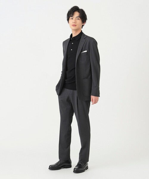 B:MING by BEAMS(ビーミングバイビームス)の「<ビジカジ対応> ウォッシャブル ニット ポロシャツ 25SS「イージーケア」(ポロシャツ・メンズ・ブラック/ダークブラウン/ネイビー・XL/L/M/S)」の6枚目の写真